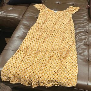 NWOT Knox Rose Yellow Floral Maxi Dress